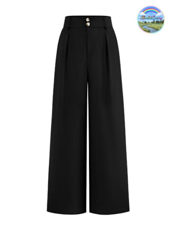Pants - Wide Leg Dress Pants Women High Waisted Palazzo Trousers